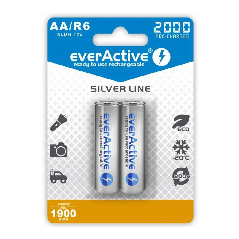 Akumulatorki R6 / AA Ni-MH everActive 2000mAh (box 2 szt.)
