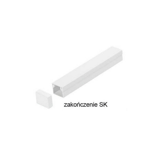 Osprzęt do listew elektroinstalacyjnych, zakończenie BIAŁY SK 14x14 1szt.