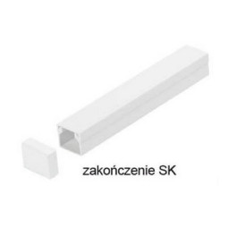 Osprzęt do listew elektroinstalacyjnych, zakończenie BIAŁY SK 35x18 (1szt.)