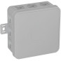 Puszka natynkowa pusta 12 wlotów VIPLAST V6 klik SZARA IP54 85x85x41mm 036-03