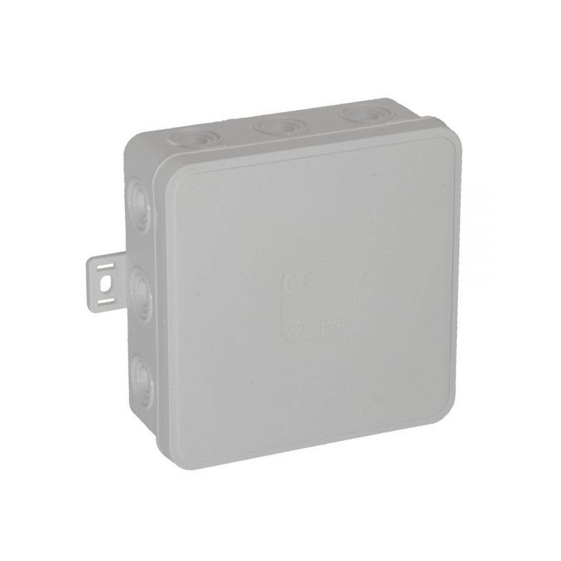 Puszka natynkowa pusta 12 wlotów VIPLAST V7 klik BIAŁA IP54 100x100x41mm 037-01