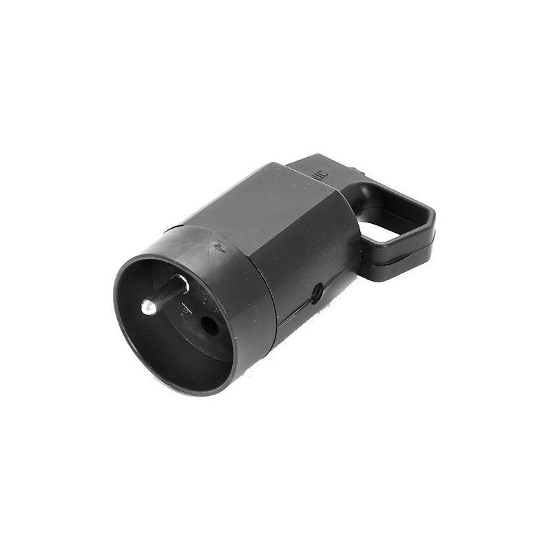 Gniazdo 315-05 z uchem z uziemieniem 2P+Z 16A  250V IP20 CZARNA VIPLAST 315-05