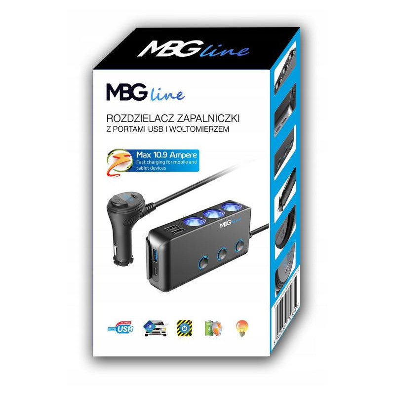 Rozdzielacz gniazda zapalniczki MBG Line HC67C