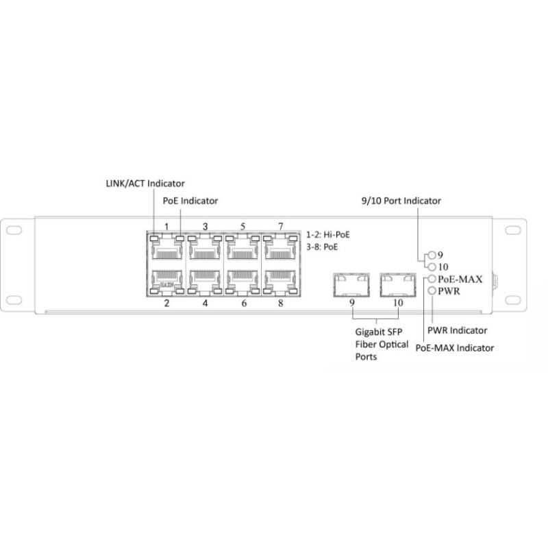 SWITCH HIKVISION DS-3T0510HP-E/HS