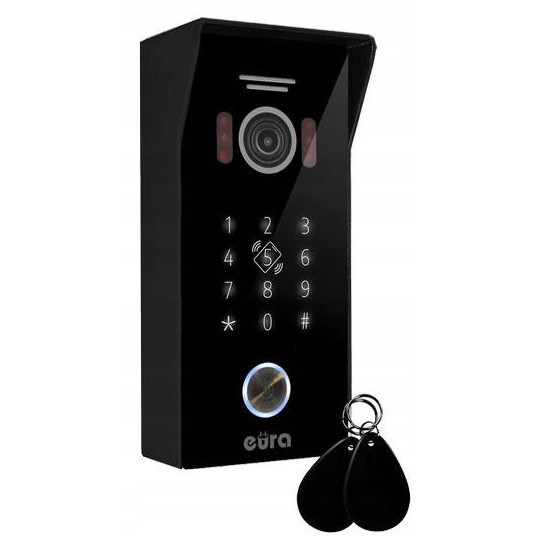 WIDEODOMOFON EURA VDP-99C5 czarny, WiFi, RFID, TUYA