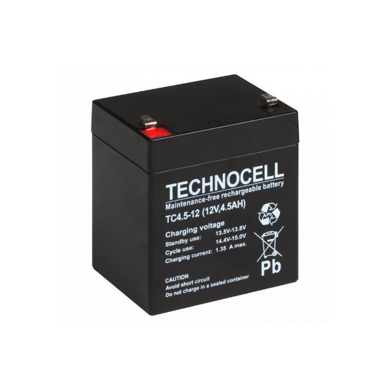 Akumulator AGM TECHNOCELL serii TC 12V 4,5Ah