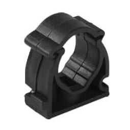 Uchwyt do rur elektroinstalacyjnych zamykany CZARNY CUZE-22 (PACZKA 100szt.)