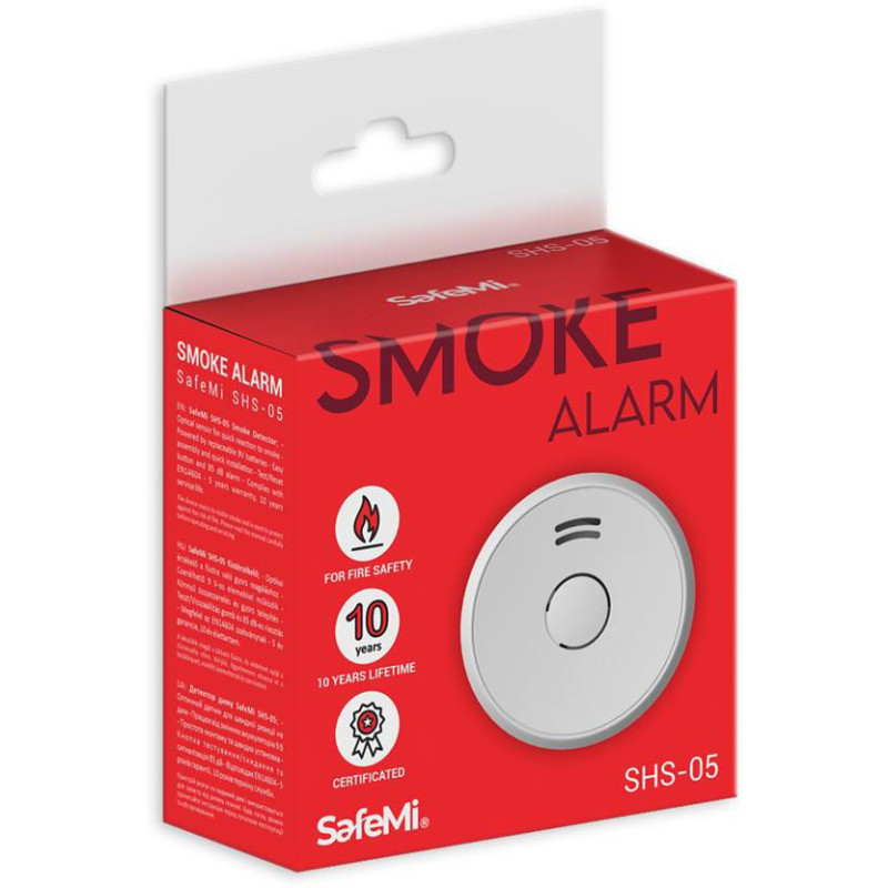 Czujnik dymu SafeMi SHS-05 na baterię
