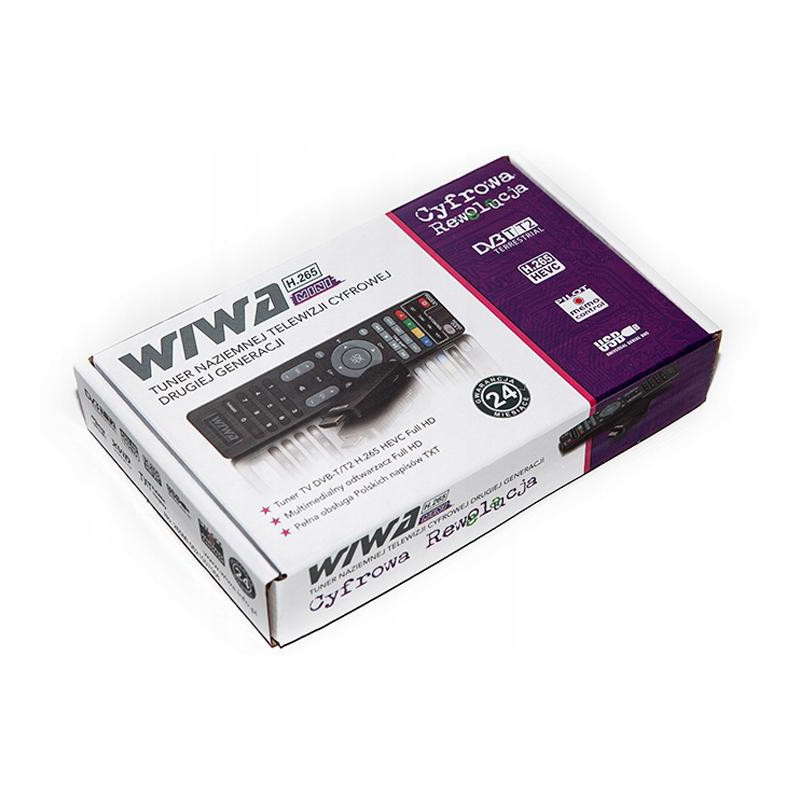 Tuner DVB-T/T2 WIWA H.265 MINI