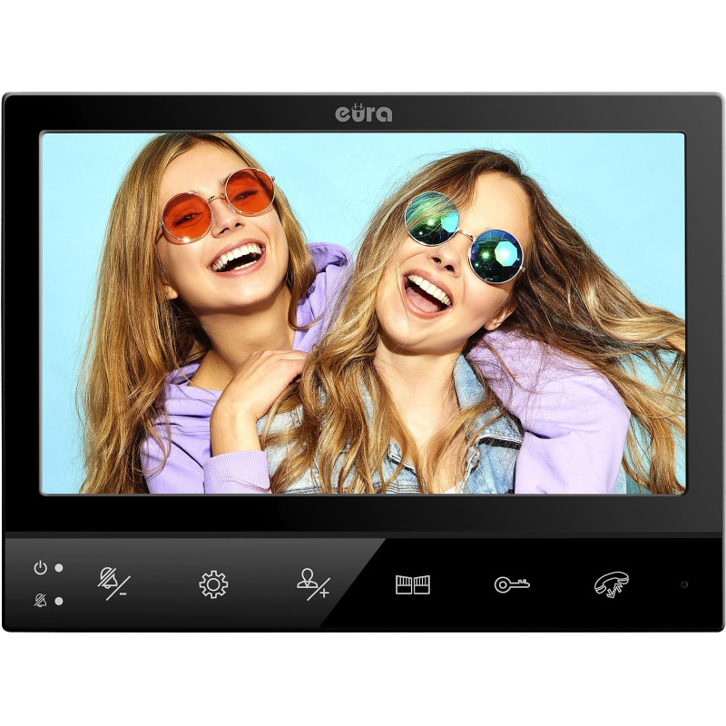 WIDEODOMOFN EURA VDP-80C5 2-rodzinny,czarny