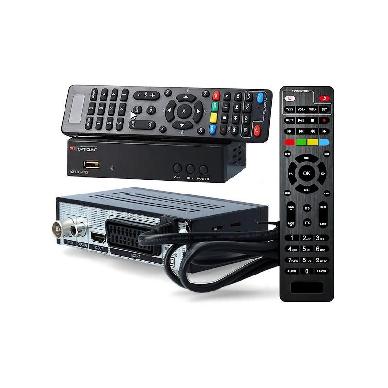 TUNER DVB-T2 OPTICUM AX LION NS H.265 10bit