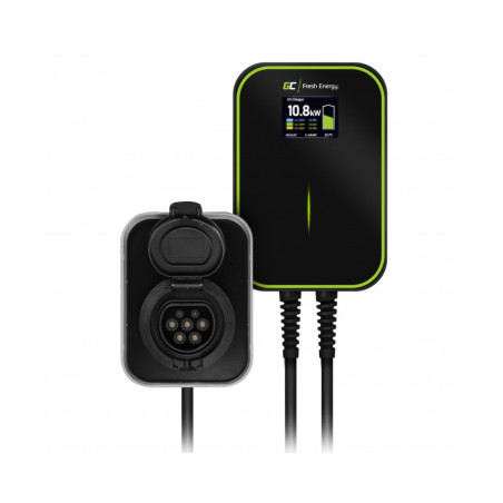 ŁADOWARKA DO SAMOCHODÓW ELEKTRYCZNYCH Green Cell WALLBOX POWERBOX 22kW RFID Type 2 3-FAZ EV15RFID