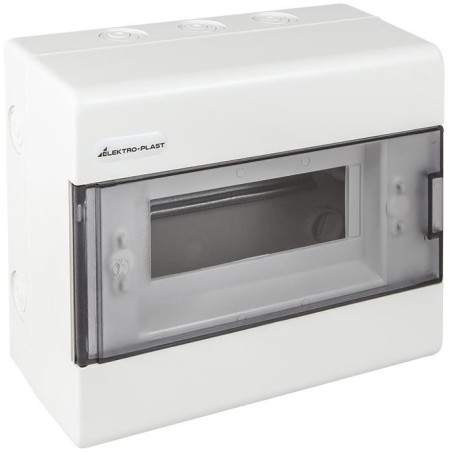 Rozdzielnica modułowa 1x8 natynkowa (N+PE) IP40 SRn-8 ELEKTRO-PLAST OPATÓWEK