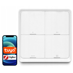 Pilot przycisk ZigBee TUYA SC04 Smart 4 kanały 12 scen